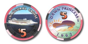 Фишка с круизного лайнера Принцесса Заря / Casino in Dawn Princess cruise liner