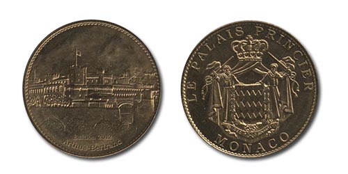 Сувенирная медаль Монако